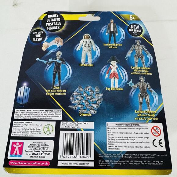 Doctor Who Corroded Cyberman & The Flesh Action Figure Series 6 2009 - Picture 7 of 8